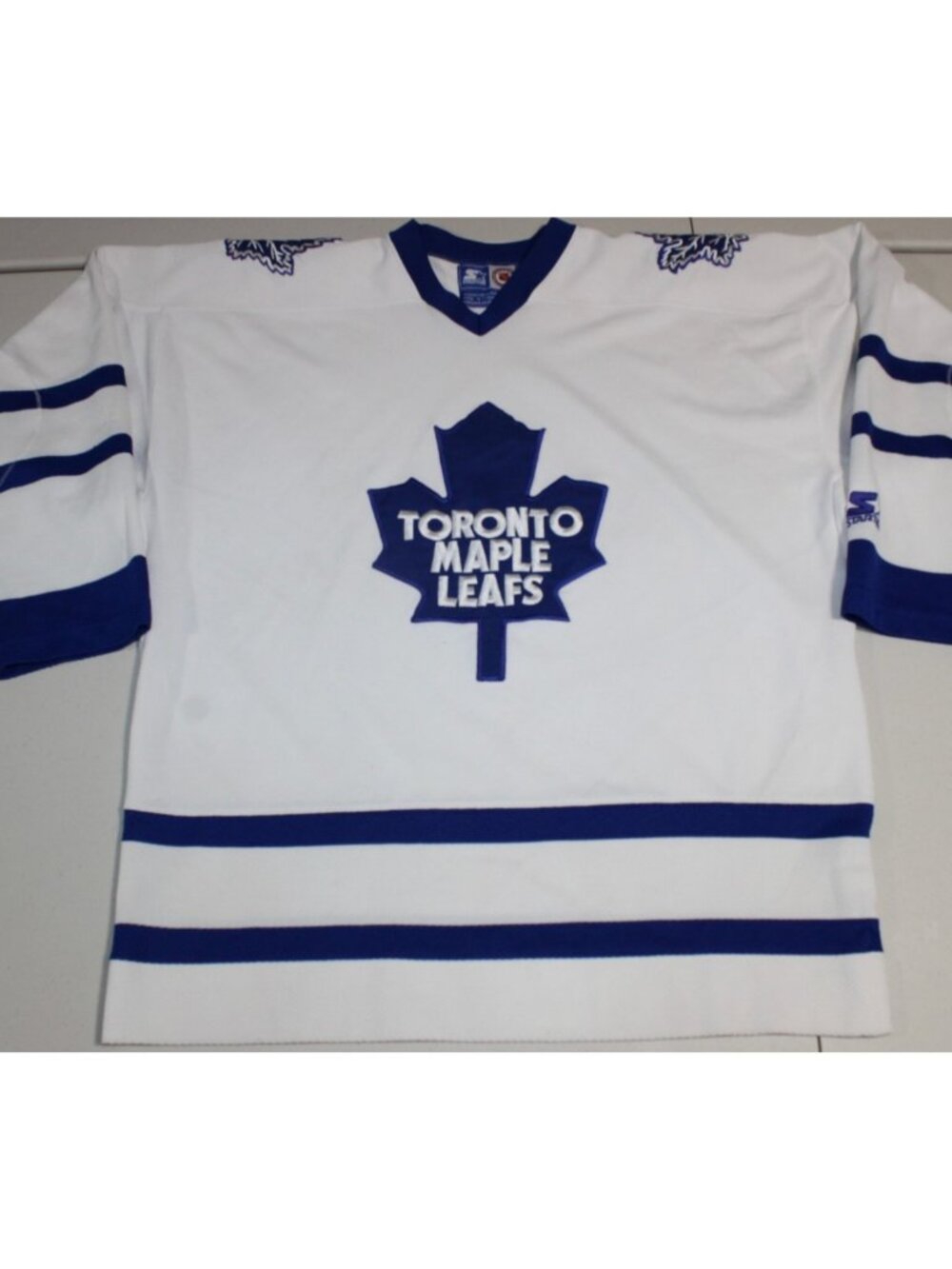 NHL Hockey Vintage 90s Toronto Maple Leafs Sewn Jersey Adult Medium Starter